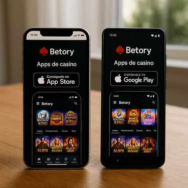 Betory Casino - Applications Mobiles - iOS Android Responsive