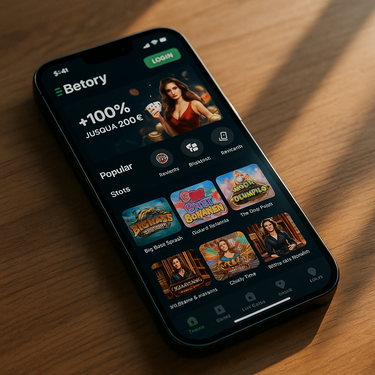 Betory Casino - Version Mobile - Responsive iOS Android